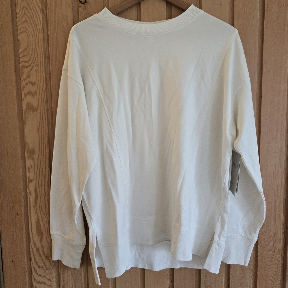 NWT | Zella Off-White Long Sleeve Top | Size S | Workout/lounge
